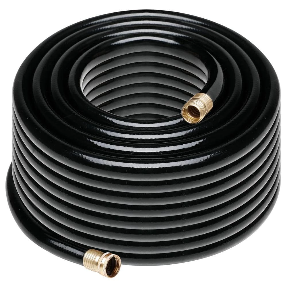 Worth Garden 3/4 in. x 100 ft. Medium Duty Black Vinyl Garden Hose 3 Worth Garden 3/4 in. x 100 ft. Medium Duty Black Vinyl Garden Hose