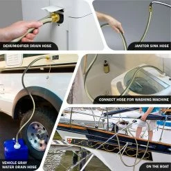 Worth Garden 5/8 in. x 2 ft. Medium Duty Gray Vinyl Garden Hose -Cheap Garden Center Store worth garden garden hoses h153e01 fa 1000