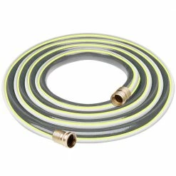 Worth Garden 3/4 in. x 12 ft. Medium Duty Gray Vinyl Garden Hose
