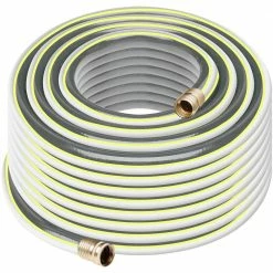 Worth Garden 3/4 in. x 100 ft. Medium Duty Gray Vinyl Garden Hose