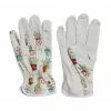 Worth Garden Cute Canvas and Leather Protective Gardening Gloves Cheerful Bonsai Print Design for Women -Cheap Garden Center Store worth garden gardening tool accessories 6113 64 1000