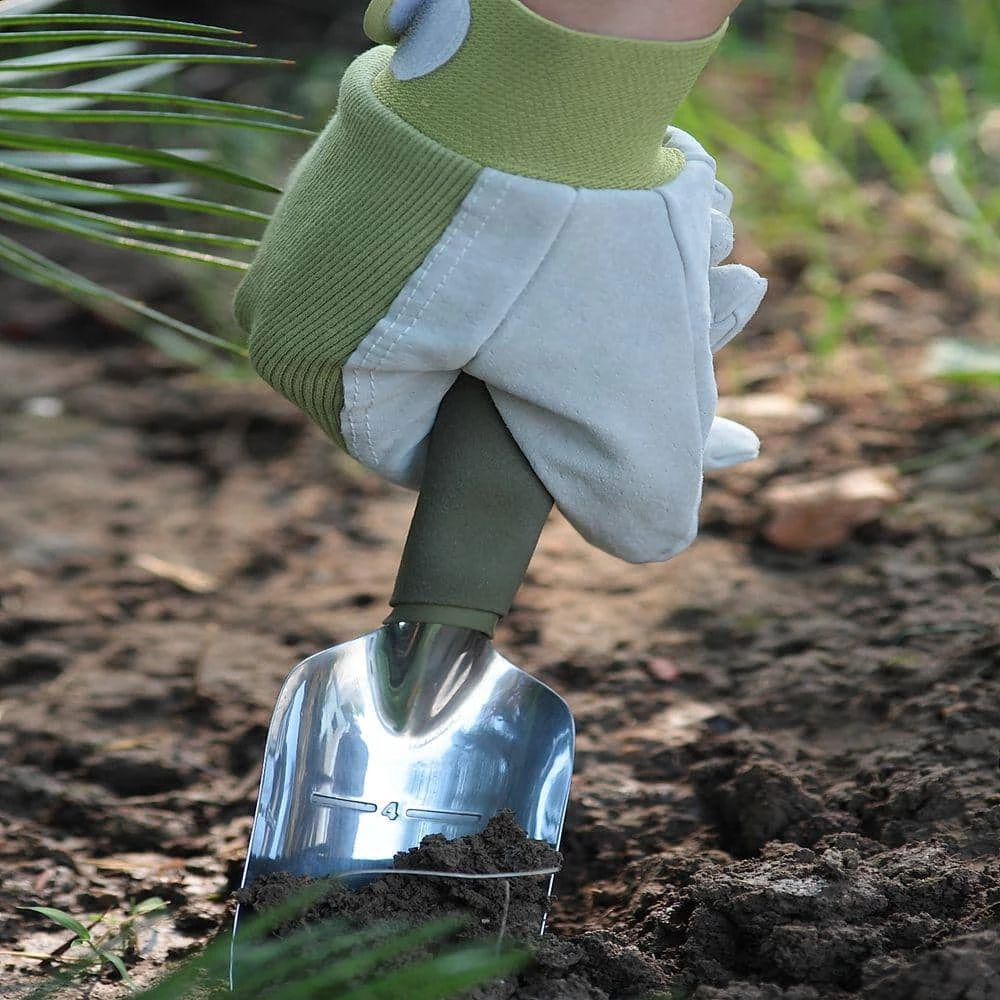 Worth Garden 9.5 in. Leather Gardening Ladies Gloves 7 Worth Garden 9.5 in. Leather Gardening Ladies Gloves - Image 5