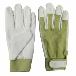 Worth Garden 9.5 in. Leather Gardening Ladies Gloves
