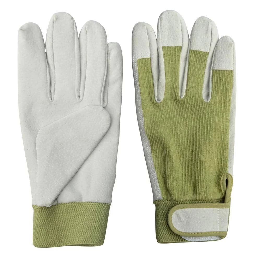 Worth Garden 9.5 in. Leather Gardening Ladies Gloves 3 Worth Garden 9.5 in. Leather Gardening Ladies Gloves