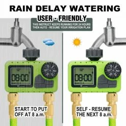 Worth Garden 2-Outlet Watering Garden Meter -Cheap Garden Center Store worth garden hose timers a104a00 44 1000