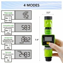 Worth Garden Adjustable Garden Watering Flow Meter -Cheap Garden Center Store worth garden hose timers a105a00 c3 1000