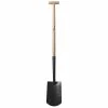 Worth Garden 47 in. Wood Handle Curve Edge Carbon Steel Spade Shovel -Cheap Garden Center Store worth garden shovels t589a00 64 1000