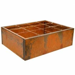 Worth Garden 32 in. L Rectangular Corten Steel Raised Bed