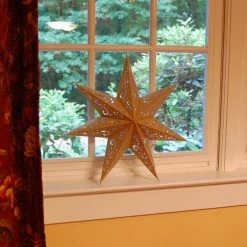 LUMABASE Paper Lantern Gold 7 Point Star (3- Pack) 8 LUMABASE Paper Lantern Gold 7 Point Star (3- Pack) -Cheap Garden Center Store yellows golds lumabase citronella candles torches 87103 4f 1000